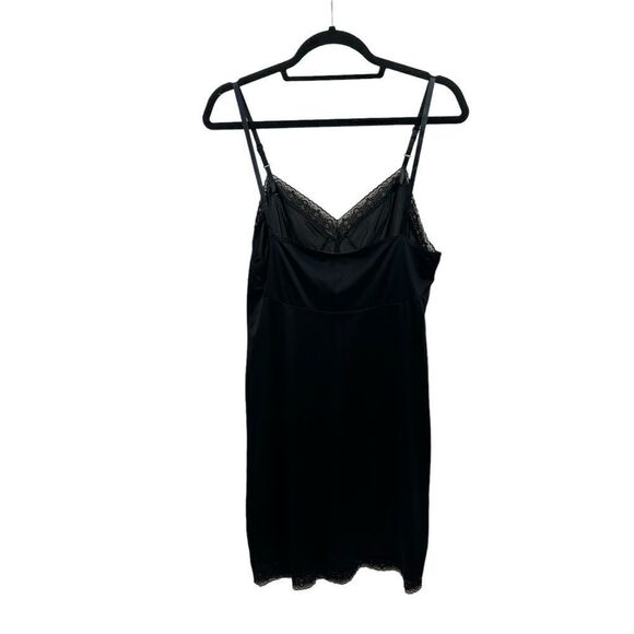 Ladies Vanity Fair Black satin Midi Length Slip Size 38 - Picture 9 of 11